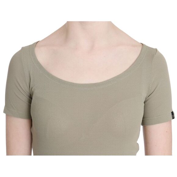 GF Ferre TSH3423 Slim Fit Scoop Neck TShirt Women Gray Tops & T-Shirts - Picture 5 of 5